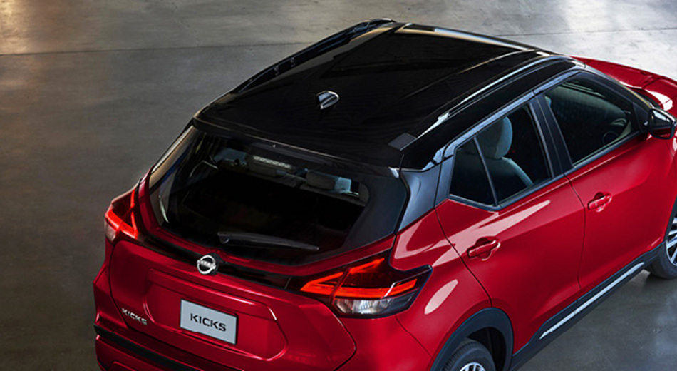 3/4 top back view of the Nissan Kicks